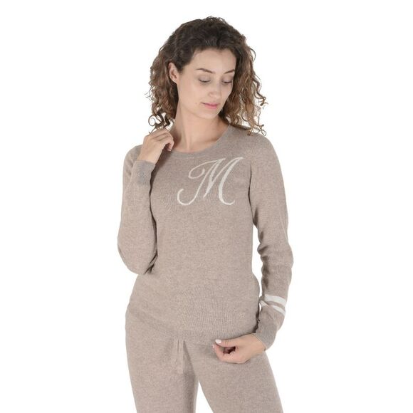 Dee Ocleppo Cashmere Loungewear Set MInitial Style Women Camel Sweaters - Picture 1 of 6